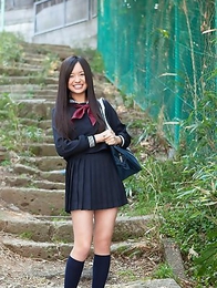 Mayumi Yamanaka takes a walk in her city after classes
